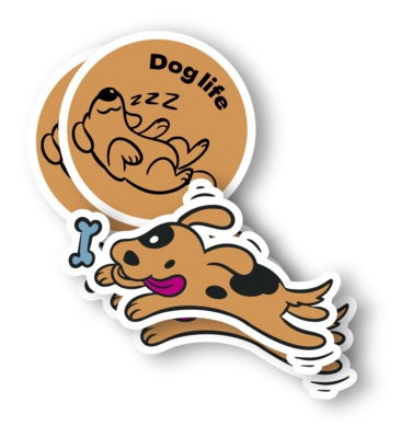 Autocolantes de vinil laminado  