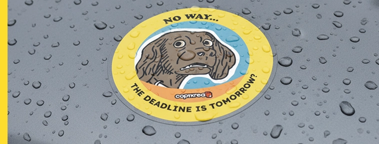 Autocolantes de vinil laminado  