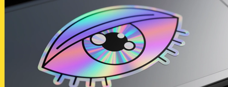 Autocolantes holográficos  