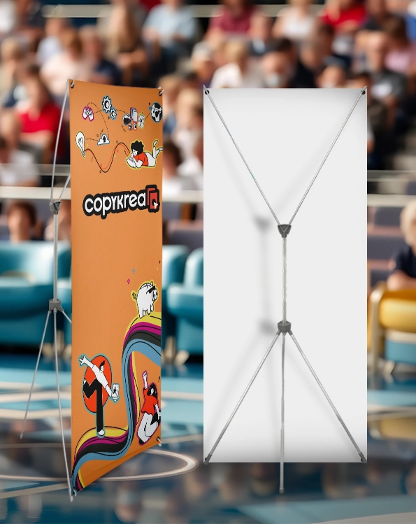 X Banner Exterior com Base Enchível