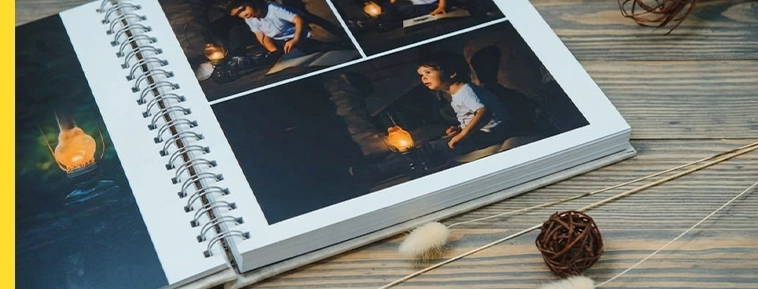 Álbum de Fotos em Espiral